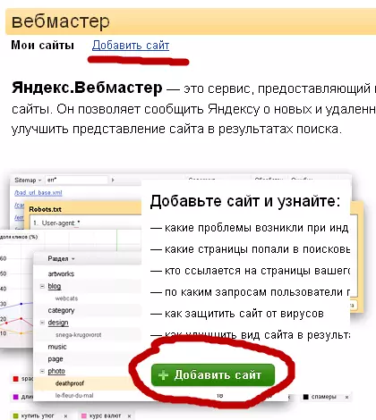 Панель Вебмастера Яндекс
